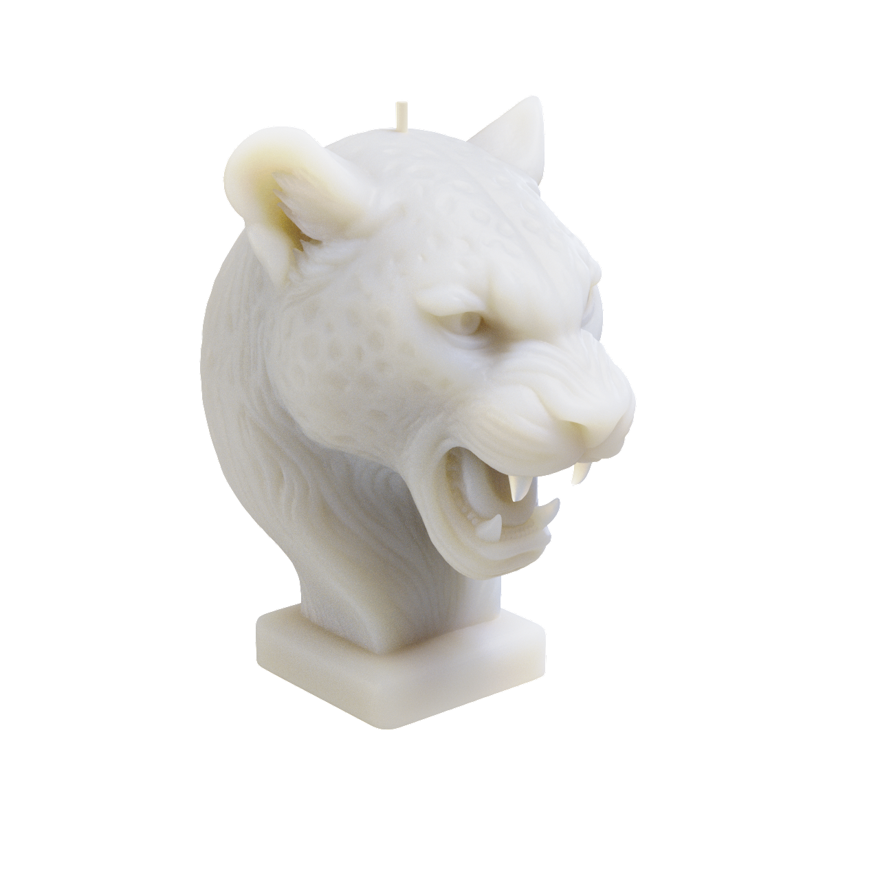 Leopard Candle (440 grams) 14cm Tall