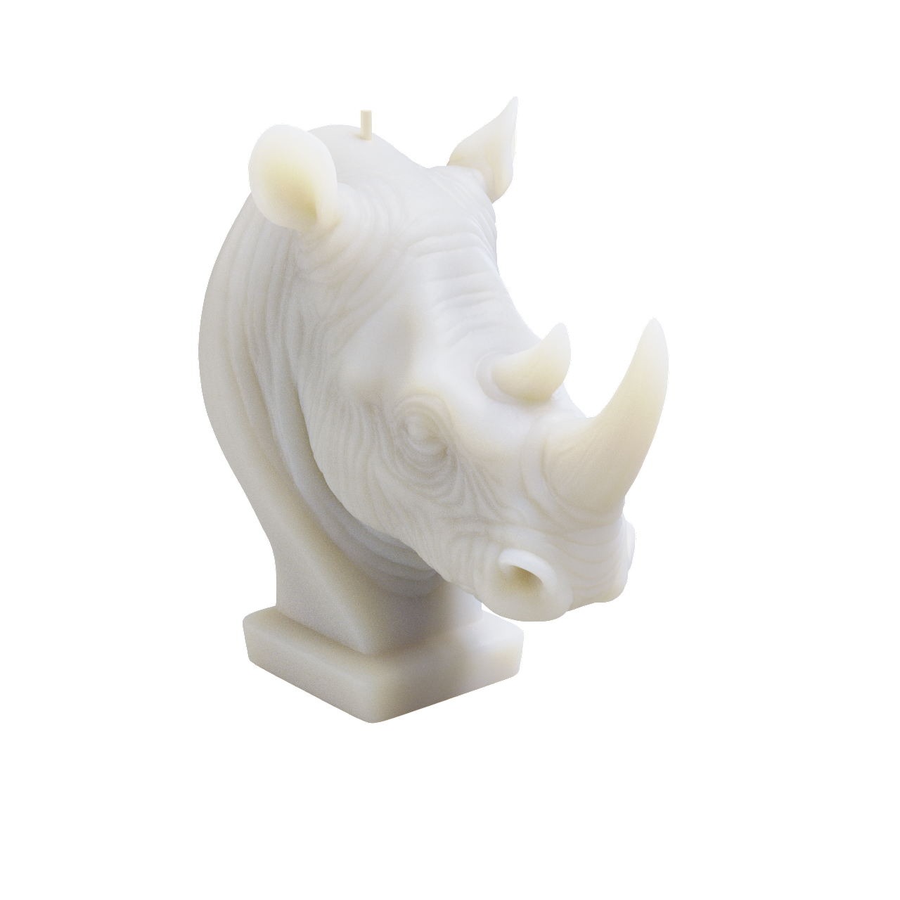 Rhino Candle (370 grams) 14cm Tall