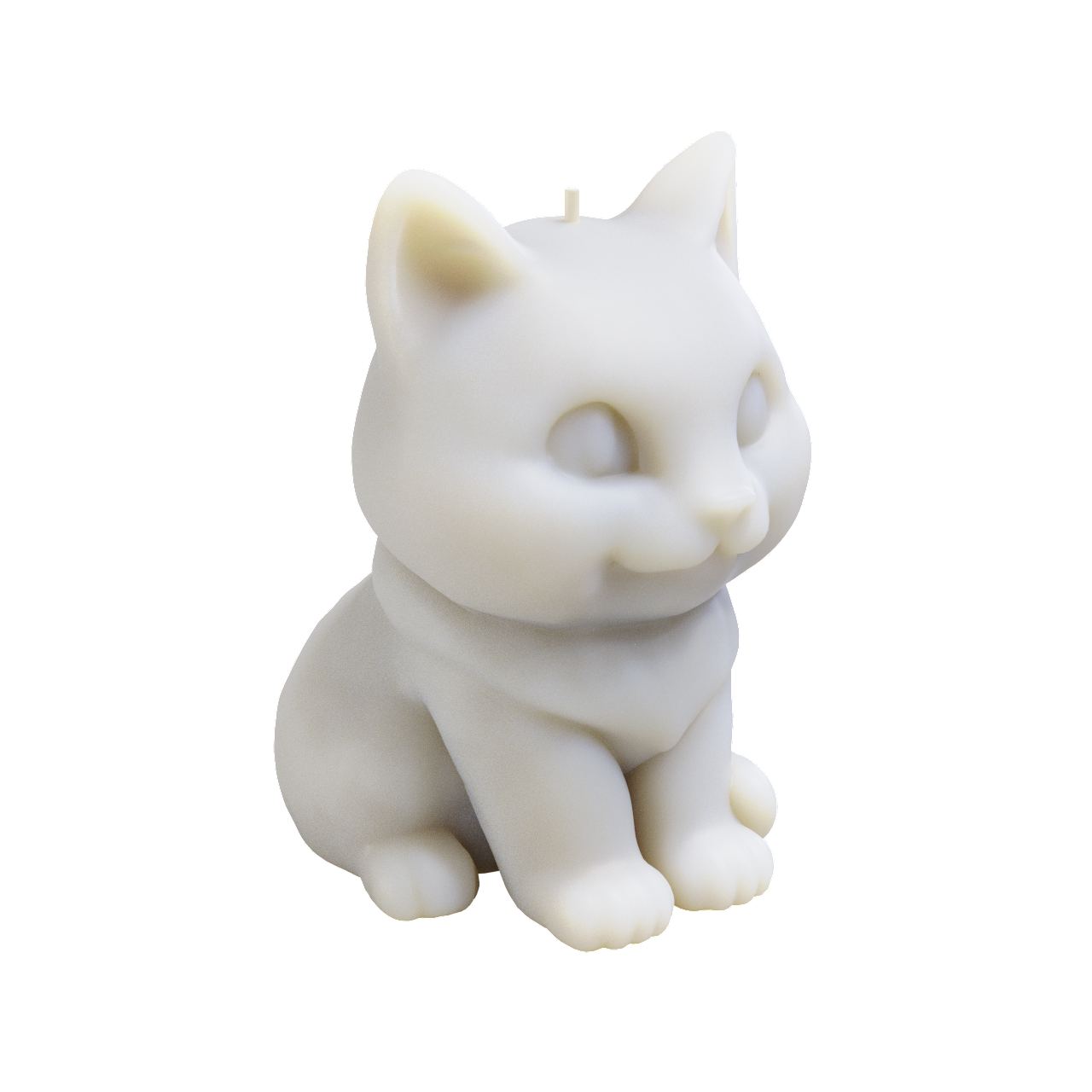 Chartreux Cat Candle (500 grams) 14cm Tall