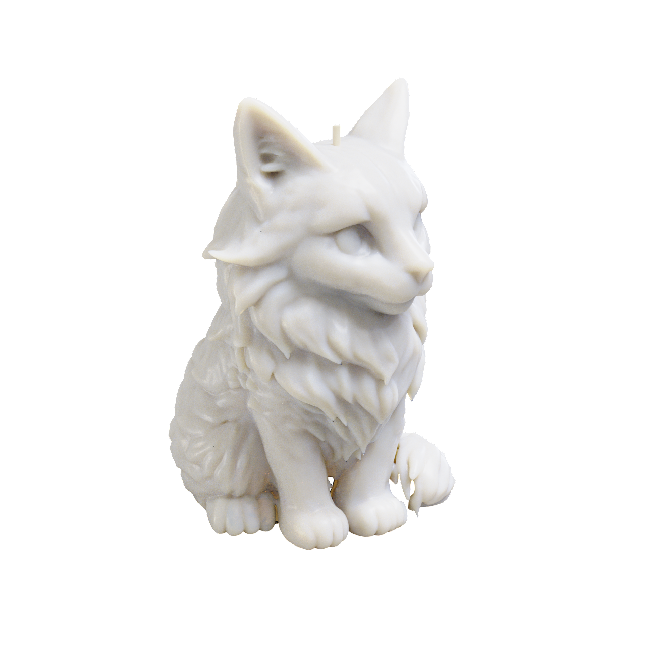 Main Coon Cat Candle (400 grams) 14cm Tall