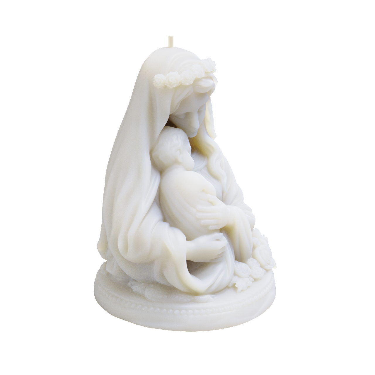 Madonna & Child Candle (440 grams) 14cm Tall