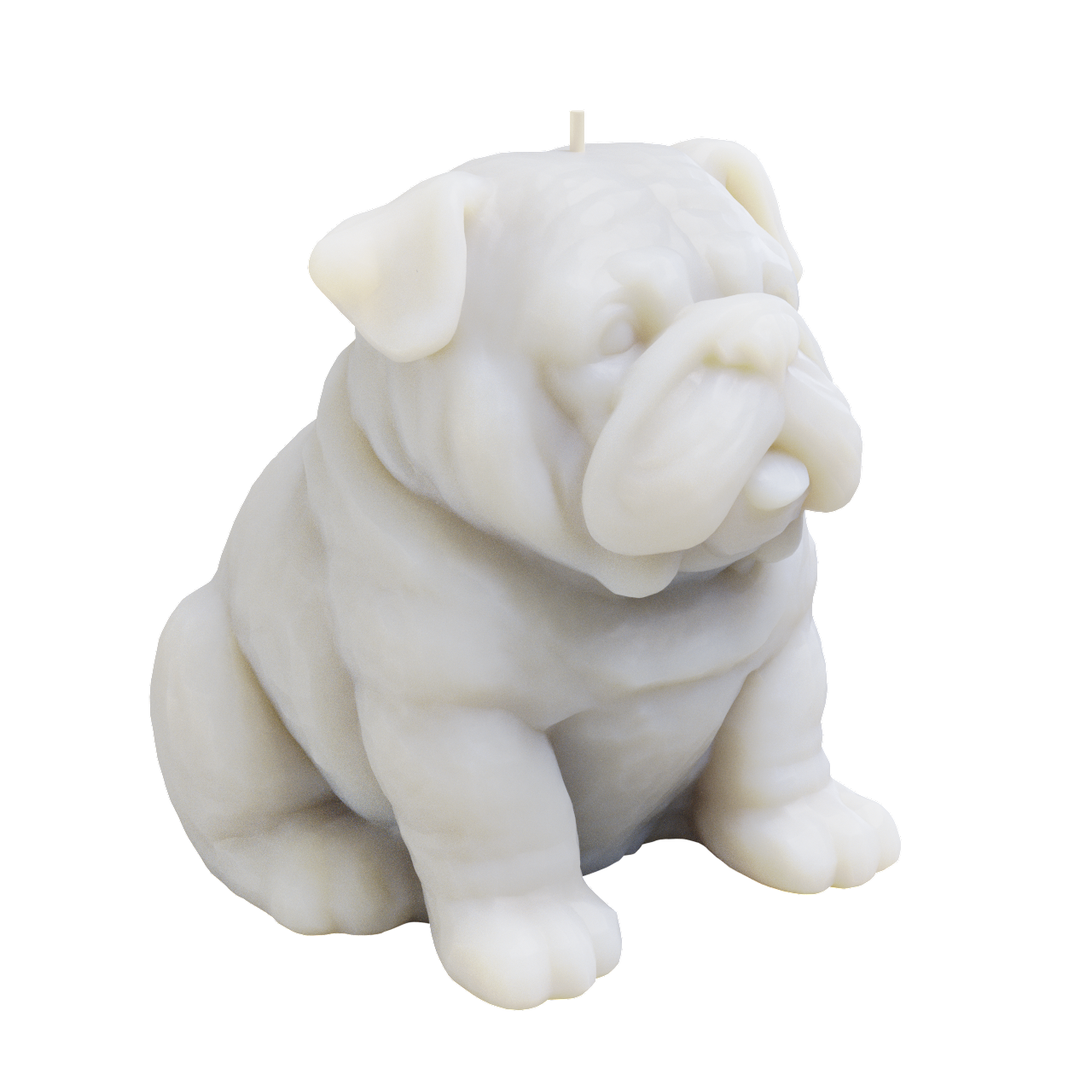British Bull Dog Candle (900 grams) 14cm Tall