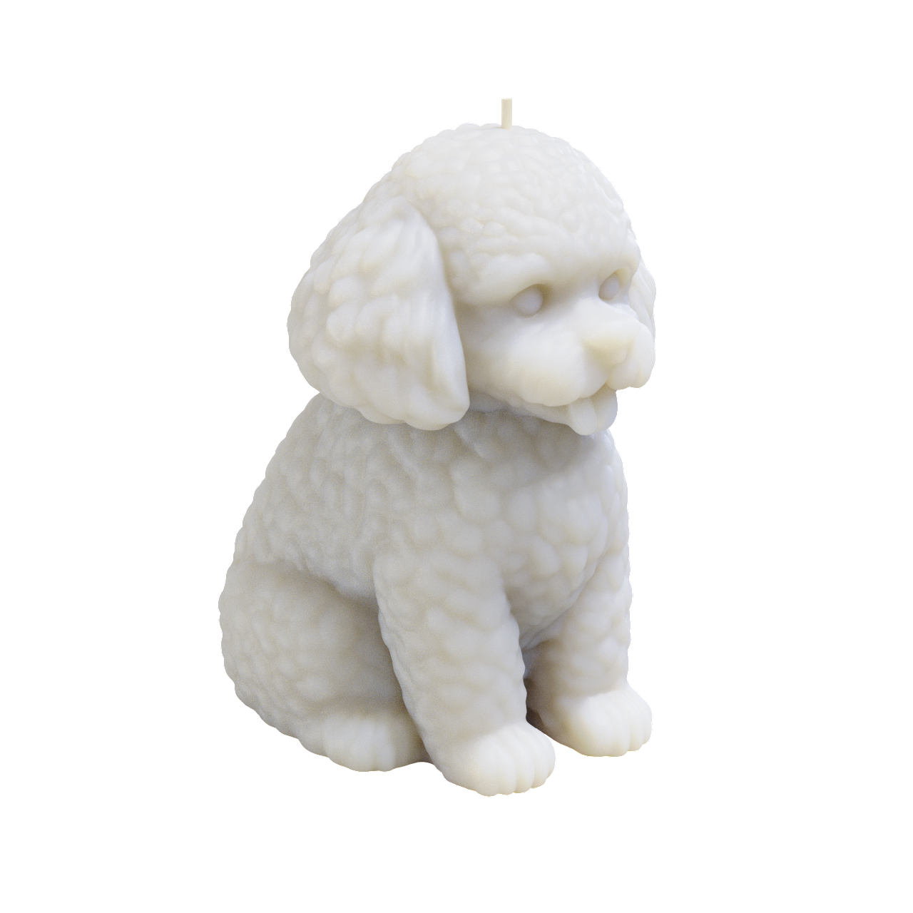 French Poodle Candle (520 grams) 14cm Tall