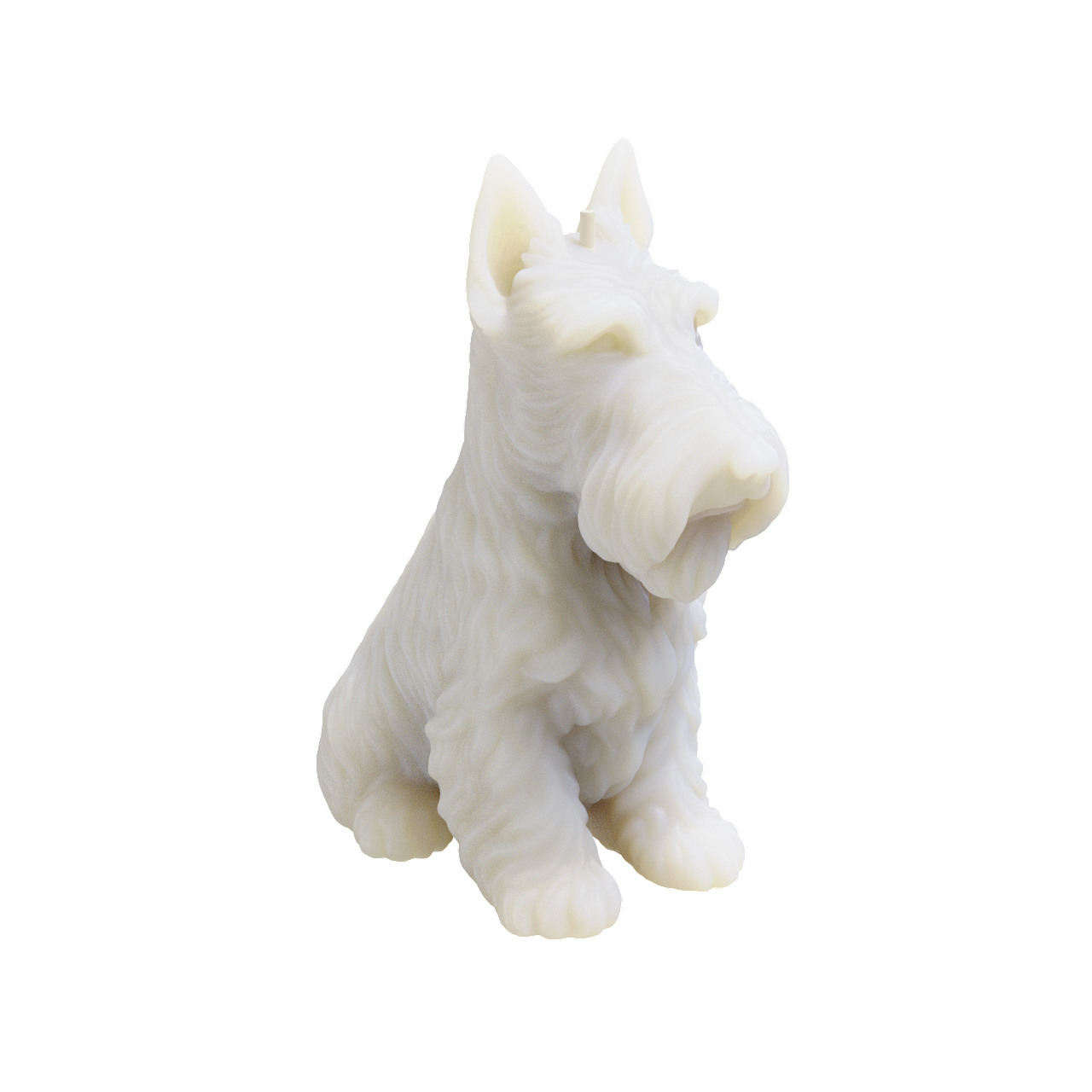Scottish Terrier Dog Candle (250 grams) 14cm Tall