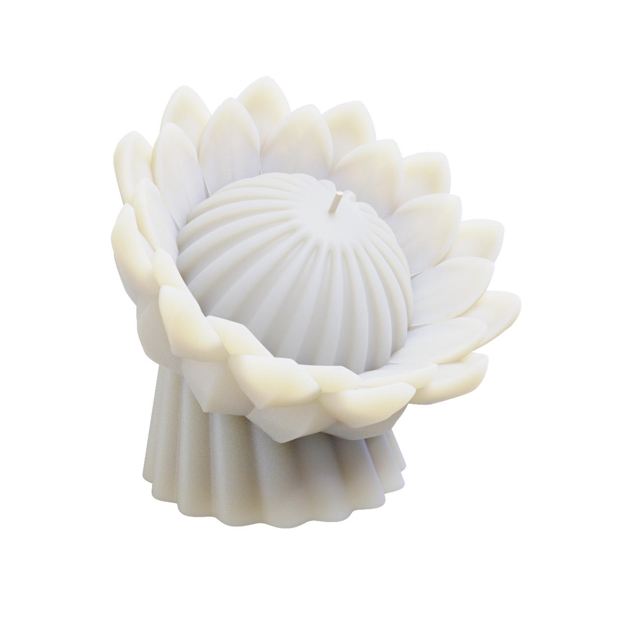 Protea Flower Candle (550 grams) 14cm Tall