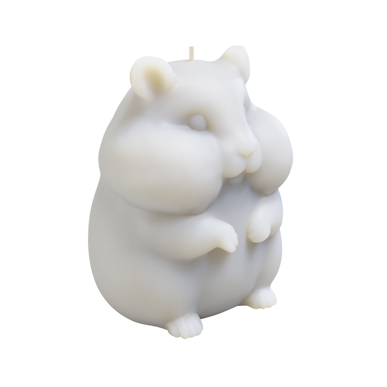 Chubby Cheeks Hamster Candle (680 grams) 14cm Tall