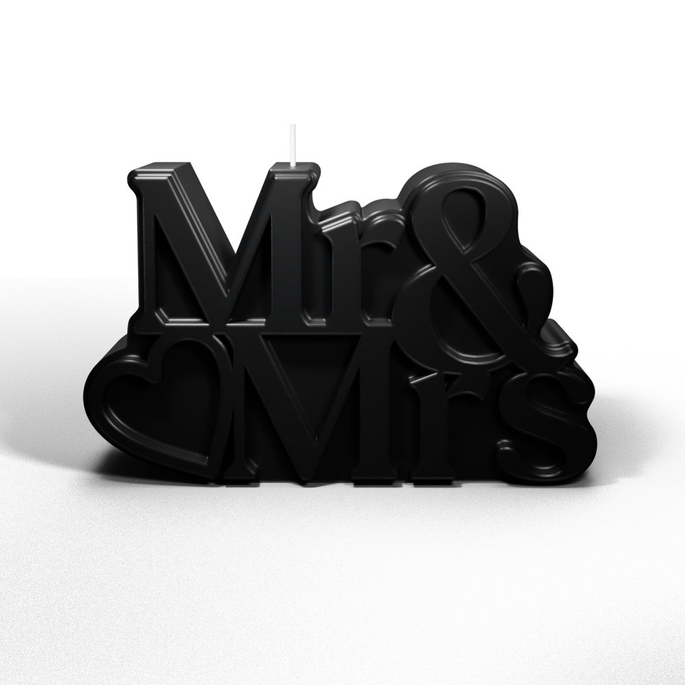 Mr & Mrs Candle (Ebony)