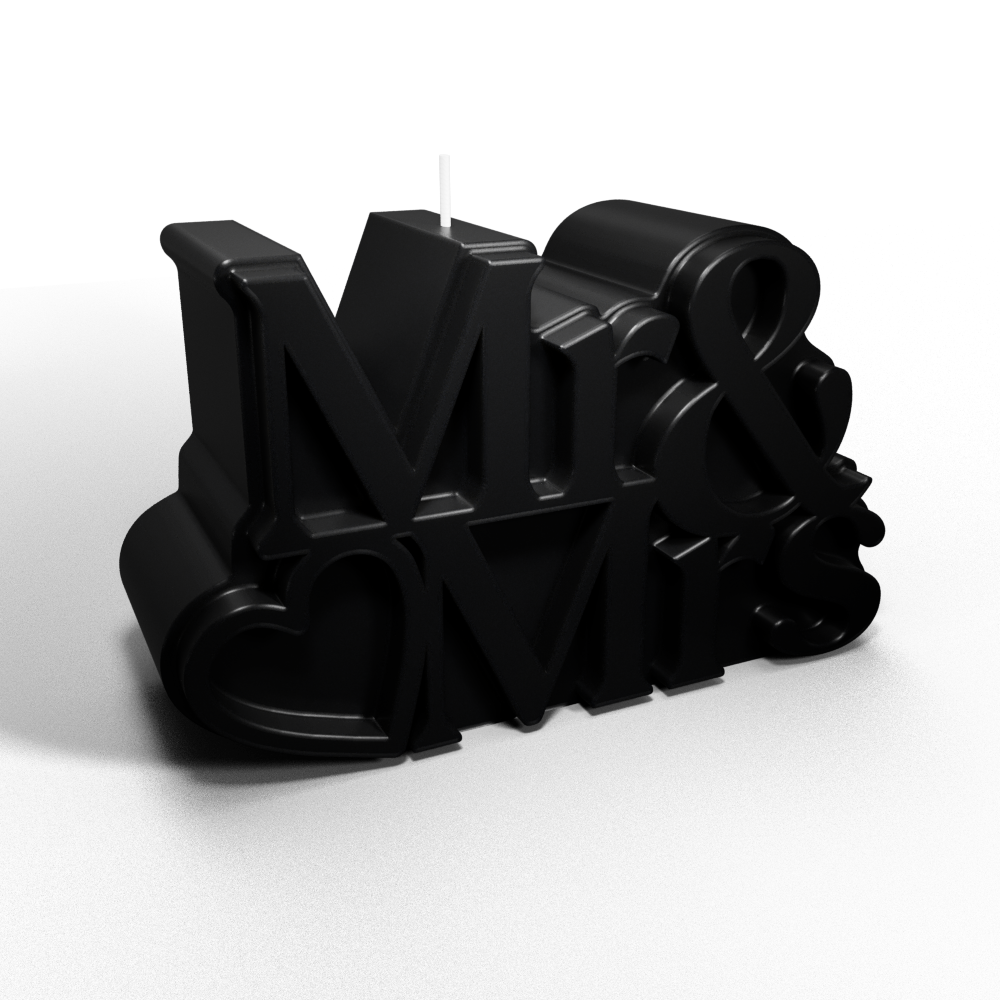 Mr & Mrs Candle (Ebony)