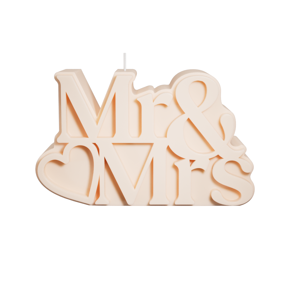 Mr & Mrs Candle (Warm Peach)