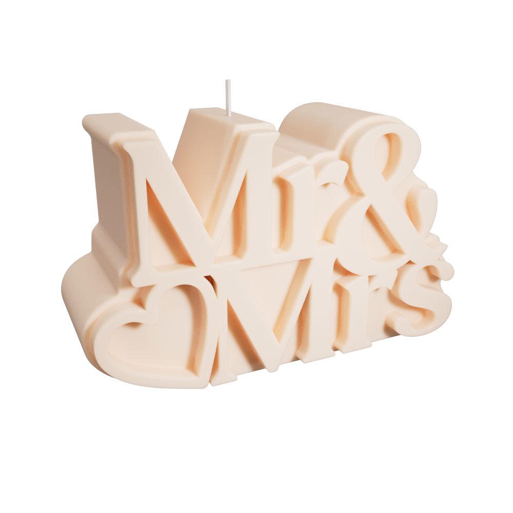 Mr & Mrs Candle (Warm Peach)