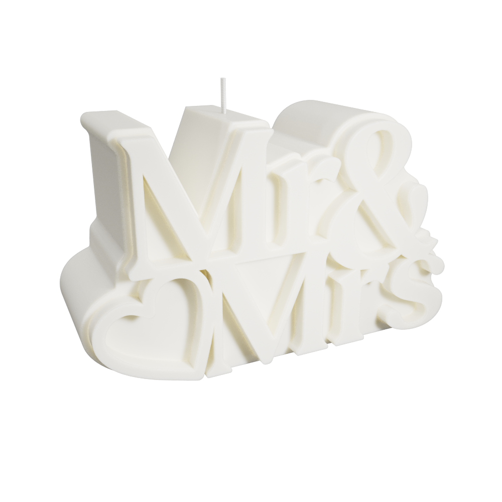 Mr & Mrs Candle (Cream)
